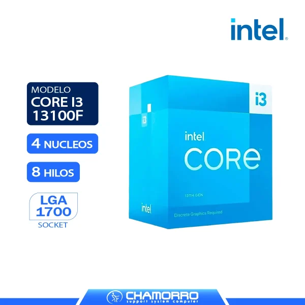 PROCESADOR INTEL CORE I3 13100F LGA 1700
