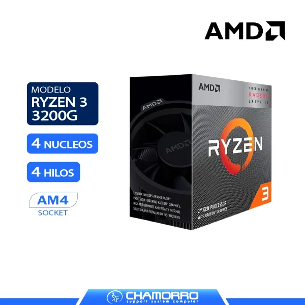 PROCESADOR AMD AM4 RYZEN 3 3200G
