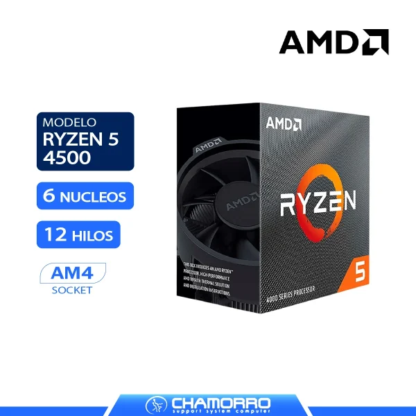 PROCESADOR AMD AM4 RYZEN 5 4500