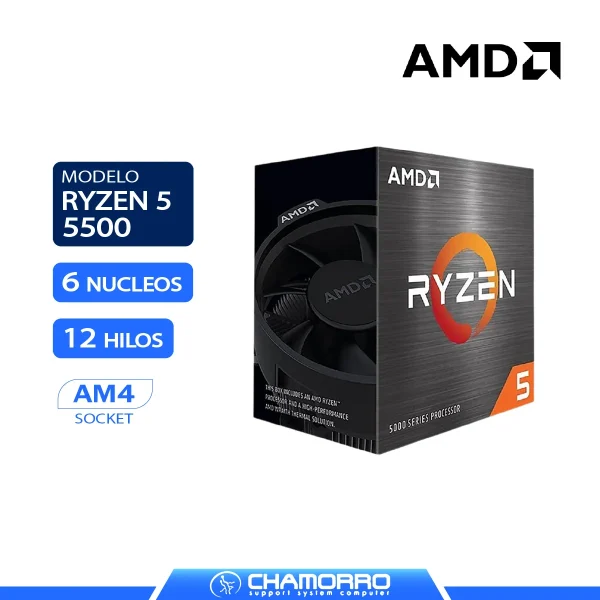 PROCESADOR AMD AM4 RYZEN 5 5500