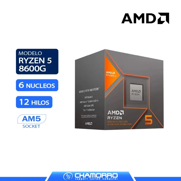 PROCESADOR AMD AM5 RYZEN 5 8600G