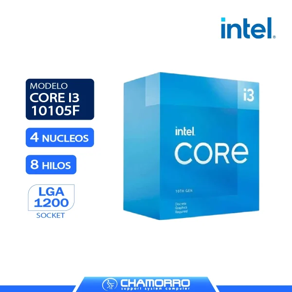 PROCESADOR INTEL CORE I3 10105F LGA 1200