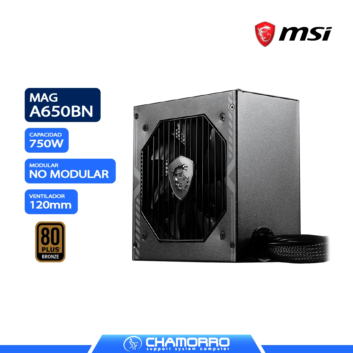 MSI 650W MAG A650BN 80+ BRONZE_1