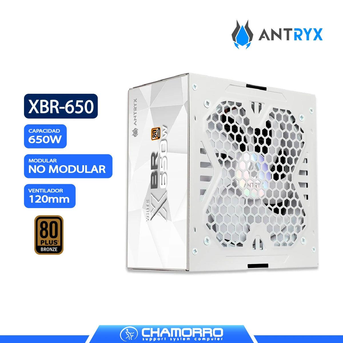 ANTRYX 650W XBR XBR-650 WHITE 80+ BRONZE_1