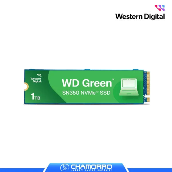 DISCO SOLIDO SSD M.2 WESTERN DIGITAL GREEN SN350 1TB (WDS100T2G0C) NVME 2280 PCIE
