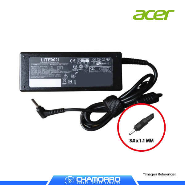 CARGADOR DE LAPTOP ACER PUNTA FINA 19V 3.42A