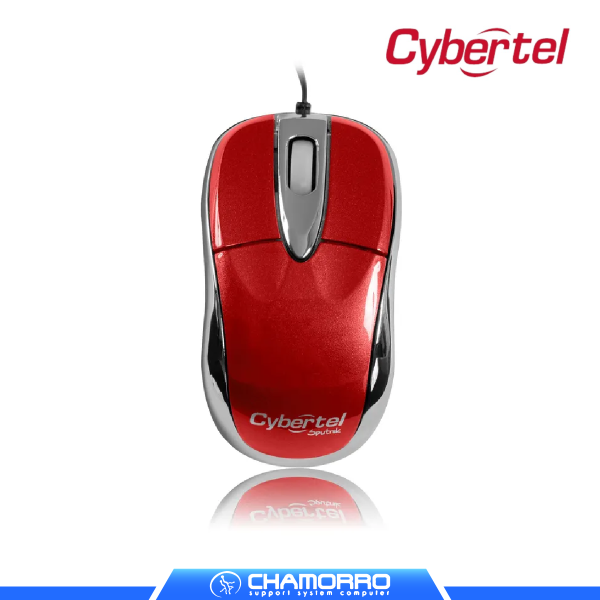 MOUSE RETRACTIL CYBERTEL SPUTNIK M204S ROJO