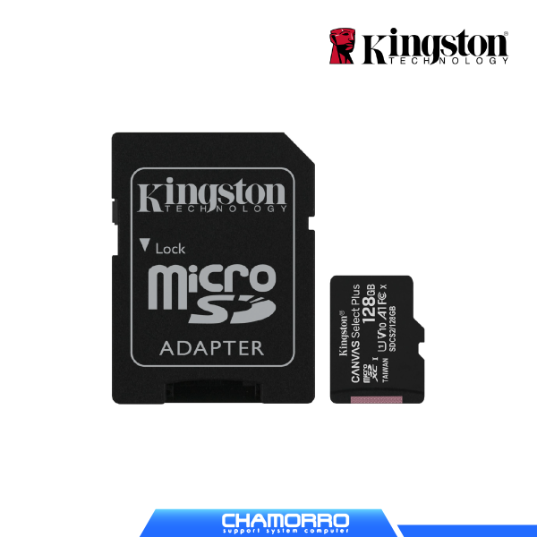 MEMORIA MICROSD KINGSTON 128GB CANVAS SELECT PLUS (SDCS2/128GB)
