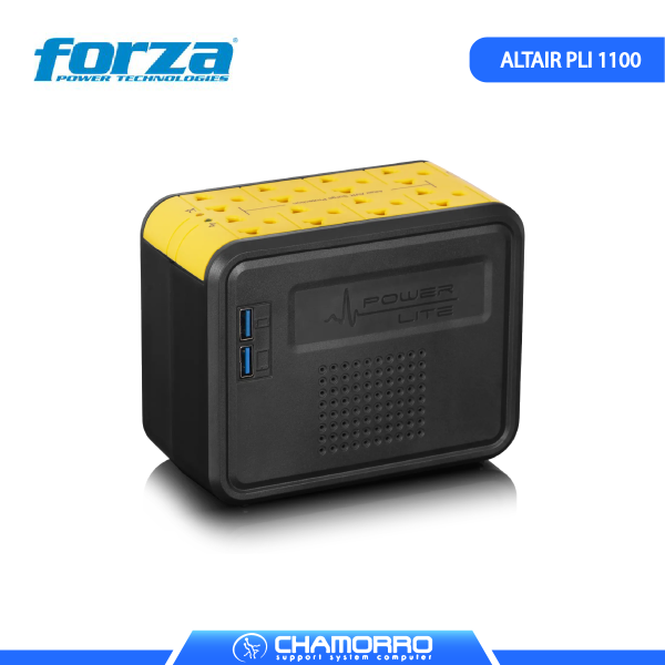 ESTABILIZADOR POWER LITE 8 SALIDAS USB ALTAIR PLI 1100