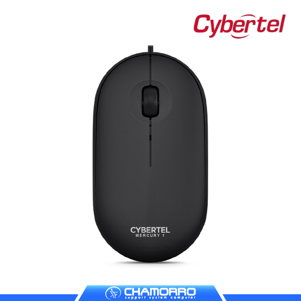 MOUSE CABLEADO CYBERTEL MERCURY 1 CYB M200K OPTICO NEGRO