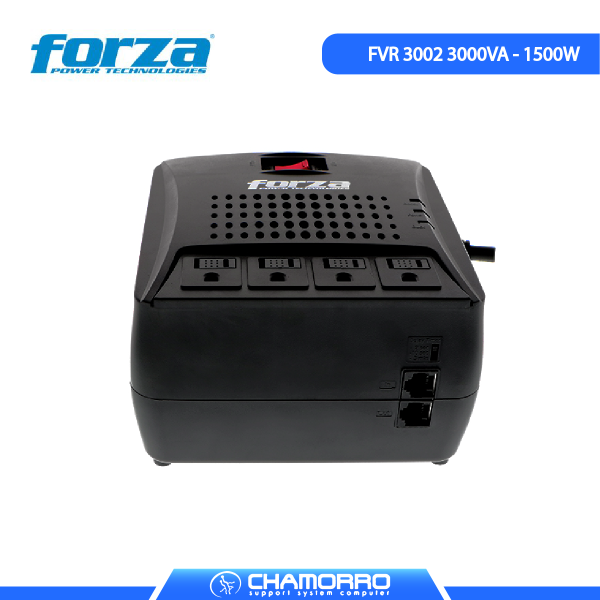 ESTABILIZADOR FORZA 4 SALIDAS FVR 3002 3000VA/1500W