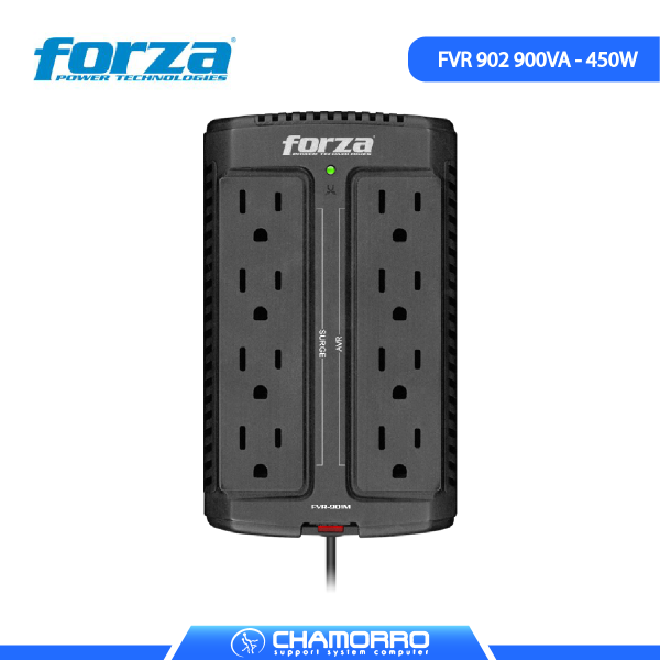 ESTABILIZADOR FORZA 8 SALIDAS FVR 902 900VA/450W