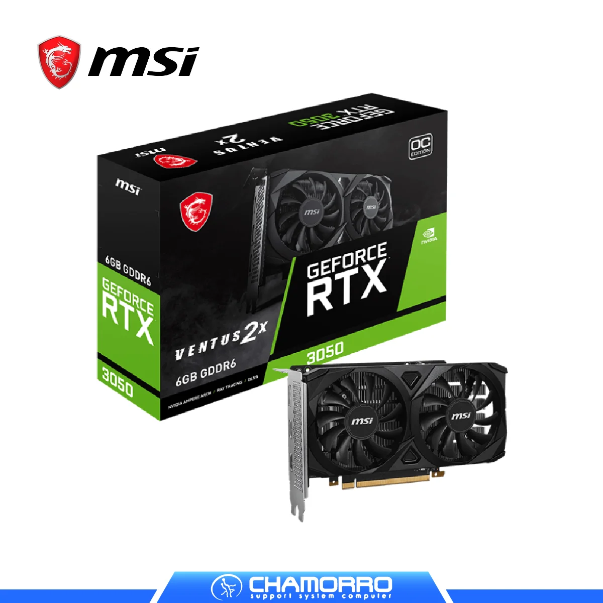 MSI RTX 3050 VENTUS 2X OC 6GB GDDR6_1