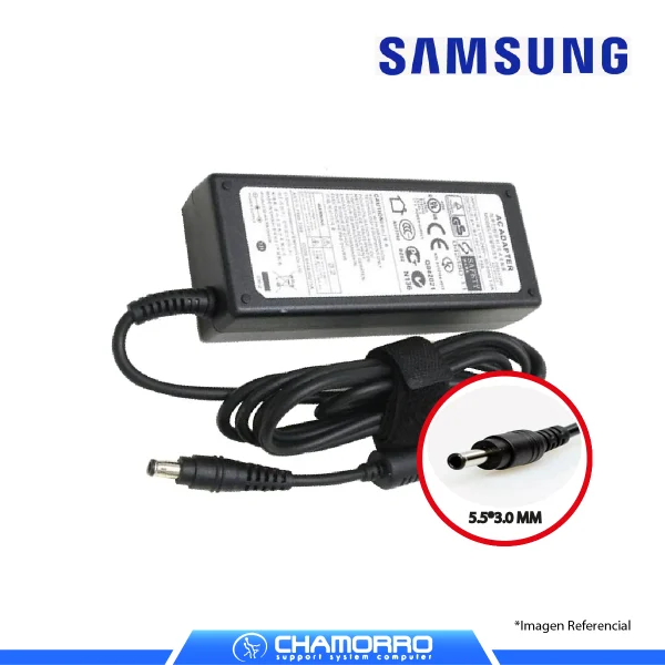 CARGADOR DE LAPTOP SAMSUNG PUNTA NORMAL 19V 3.16A 60W