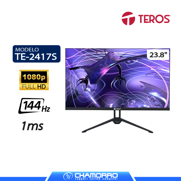 MONITOR TEROS 23.8" TE-2417S FHD IPS 144HZ 1MS GAMING FREESYNC