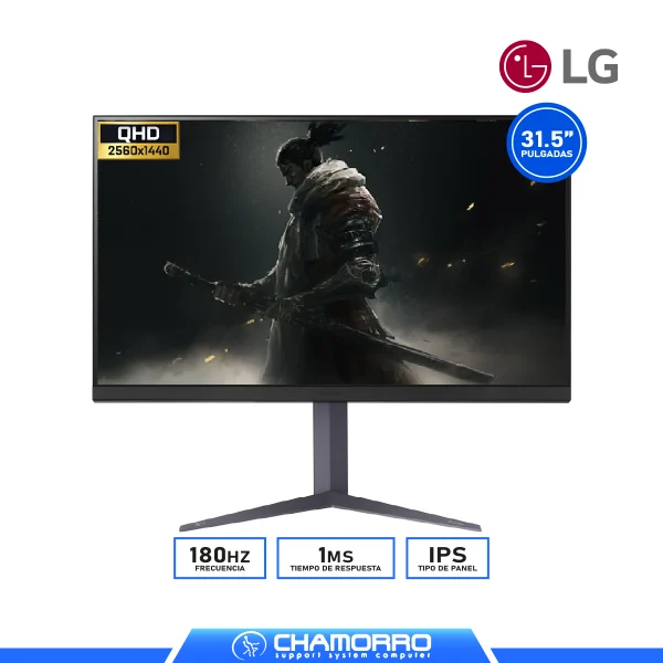 MONITOR GAMER LG 31.5″ 32GS75Q-B IPS LED 180HZ 1MS
