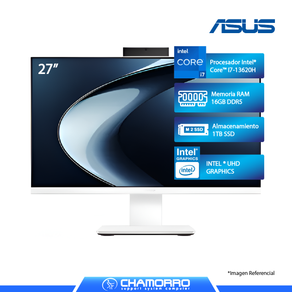 ALL IN ONE ASUS P470VAK-WPE0070, INTEL CORE I7-13620H, 16GB DDR5, SSD 1TB, 27" FHD