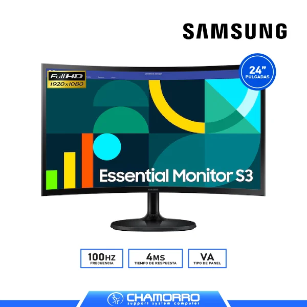 MONITOR SAMSUNG 24″ LS24D360GALXPE VA 100Hz
