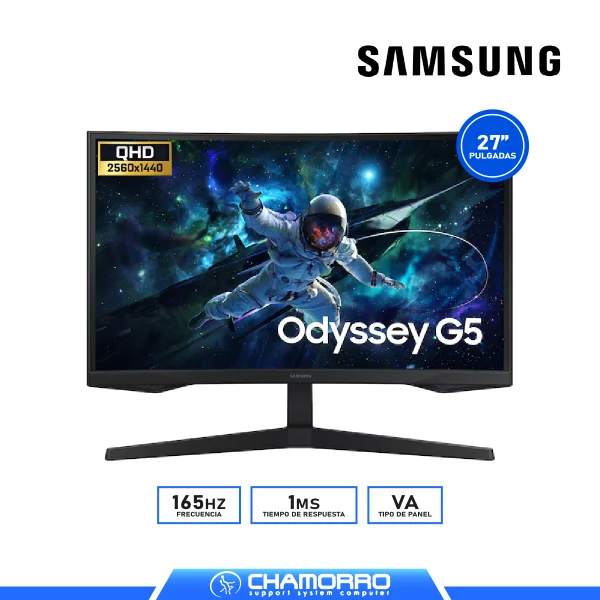 MONITOR SAMSUNG 27″ LS27CG552ELXPE CURVO VA 165Hz