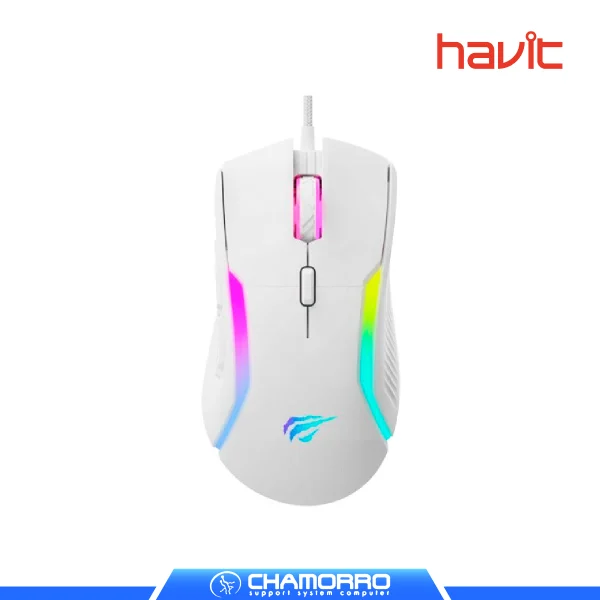 MOUSE GAMER HAVIT MS1033, BLANCO, RGB