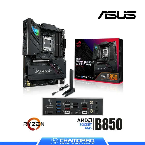 PLACA MADRE ASUS ROG STRIX B850-F GAMING WIFI AM5 DDR5