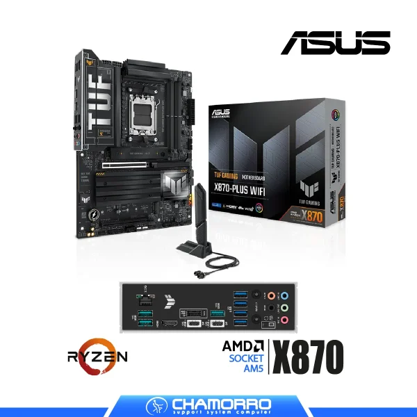PLACA MADRE ASUS TUF GAMING X870 PLUS WIFI AM5 DDR5