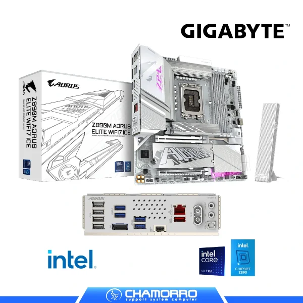 PLACA MADRE GIGABYTE Z890M A ELITE ICE WIFI LGA 1851 DDR5